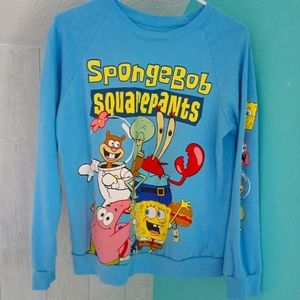 SpongeBob SquarePants Nickelodeon Brand Sweatshirt/Pajama Top Size Medium (7-9)